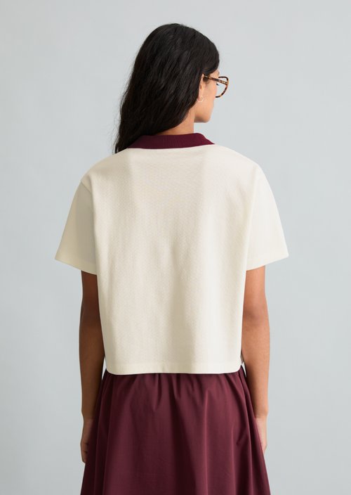 Relaxed polo shirt — Offwhite
