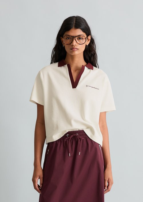 Relaxed polo shirt — Offwhite