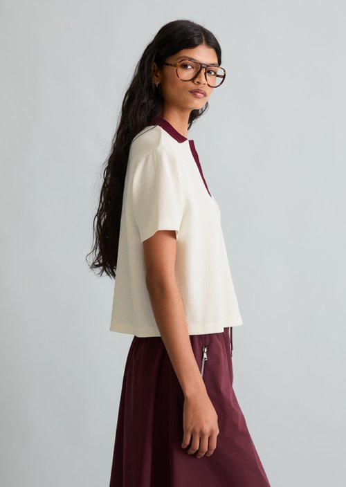 Relaxed polo shirt — Offwhite