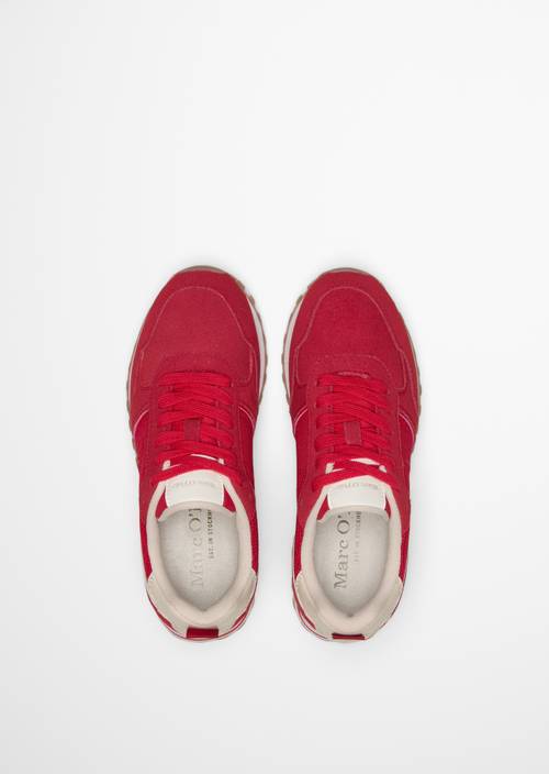 Sneaker Model Bjorna Bright Red in Ansicht von oben