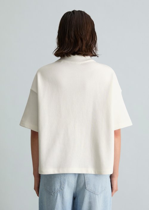 Relaxed polo shirt — Silky White