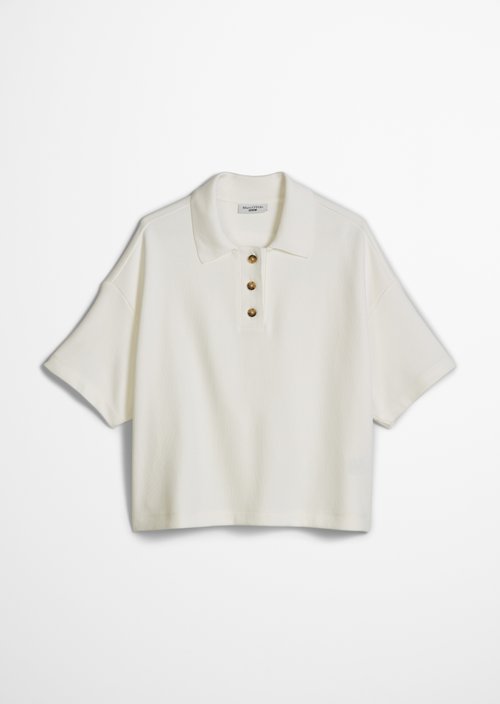 Relaxed polo shirt — Silky White