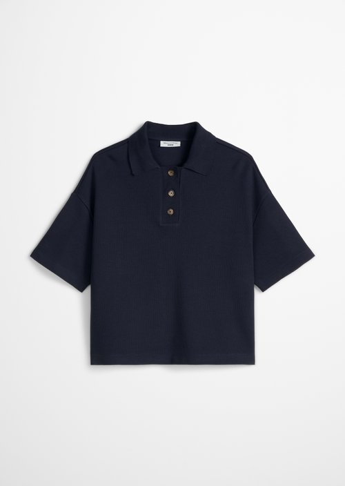Relaxed polo shirt — Blue Depths