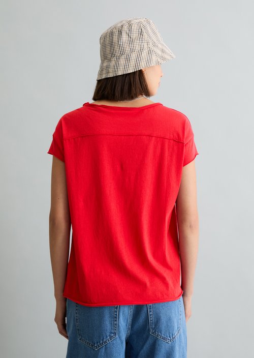 Relaxed-fit T-shirt — Carmine Red