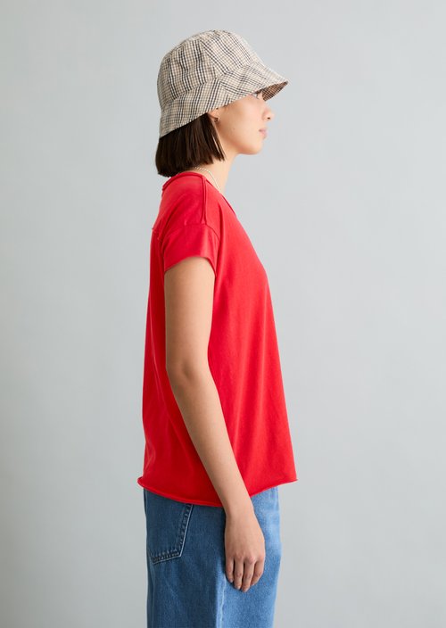 Relaxed-fit T-shirt — Carmine Red