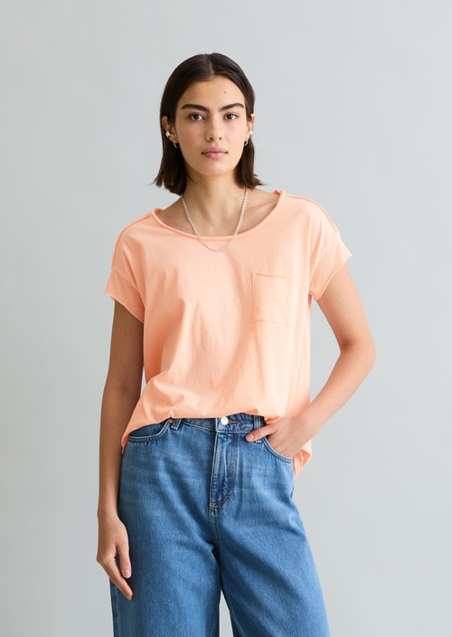 Relaxed-fit T-shirt — Peony Pink