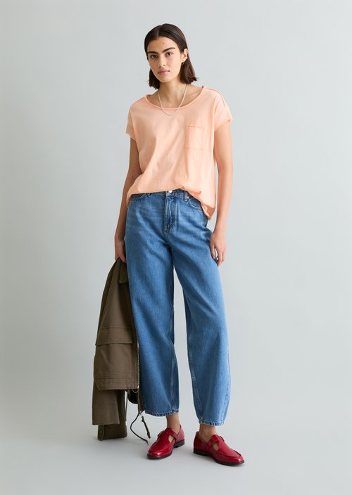 Relaxed-fit T-shirt — Peony Pink