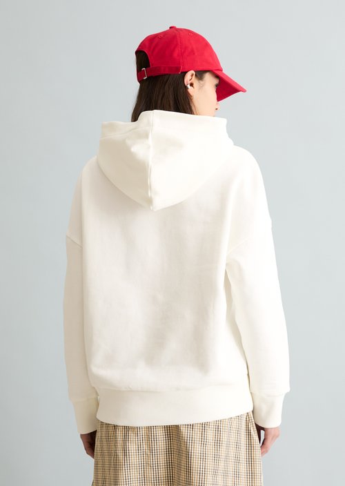 Regular-Fit Hoodie — Silky White (alternate view)