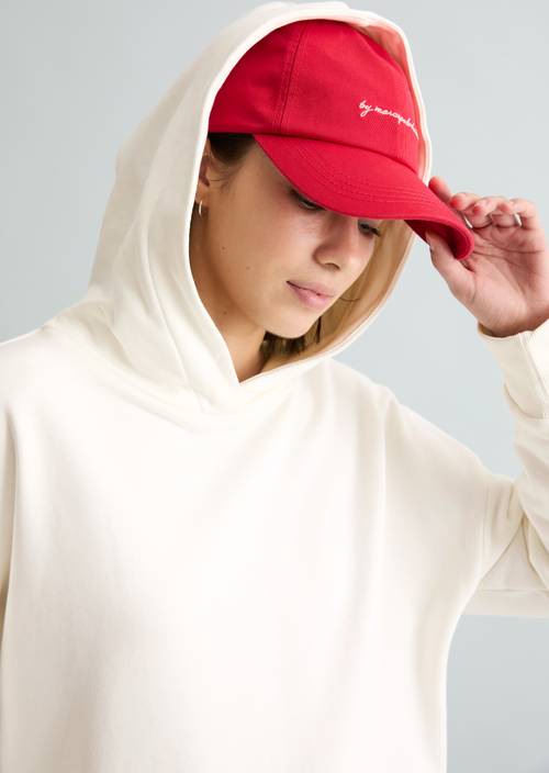 DfC Hoodie regular Silky White in Detailansicht