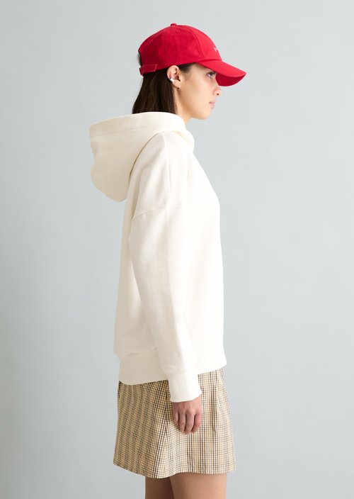 Regular-Fit Hoodie — Silky White