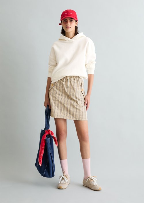 Regular-Fit Hoodie — Silky White