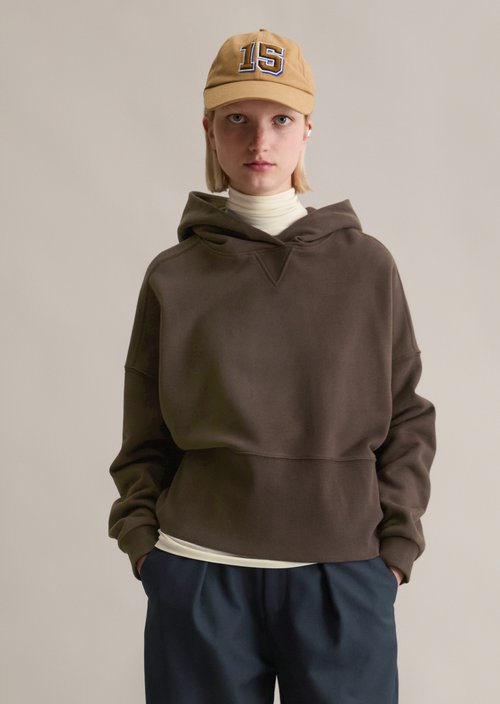 Hoodie relaxed — Black Espresso