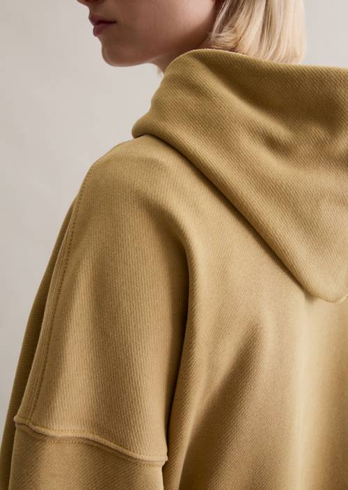 Hoodie relaxed Chestnut Chocolate in detail view
