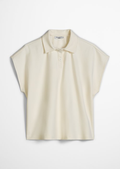 Polo shirt wide — Silky White