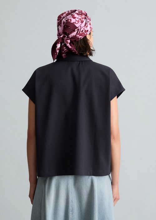 Polo shirt wide — Blue Depths