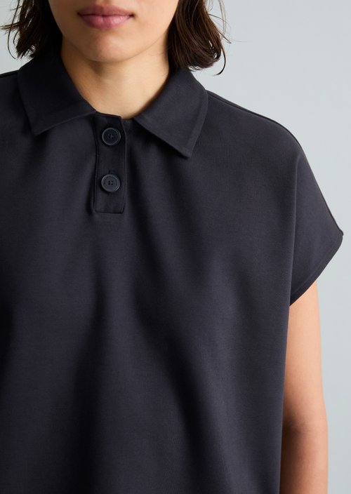 Polo shirt wide — Blue Depths