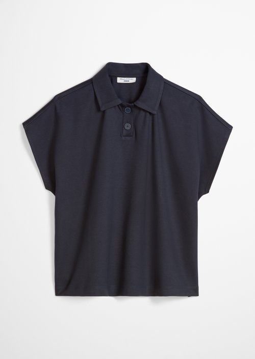 Polo shirt wide — Blue Depths