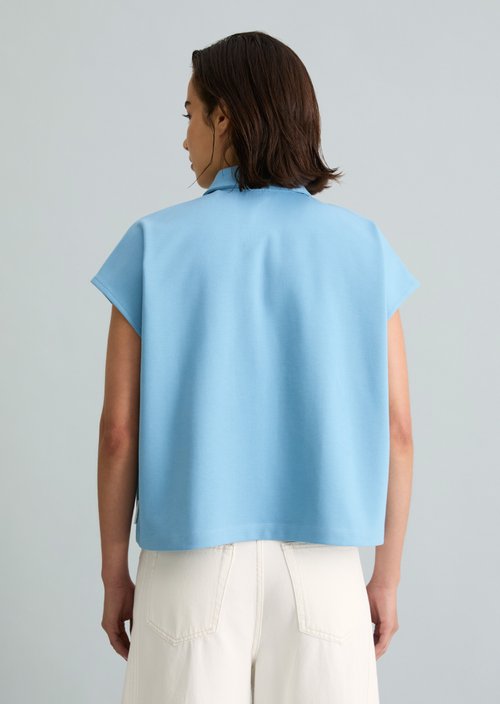 Polo shirt wide — Blue Dawn