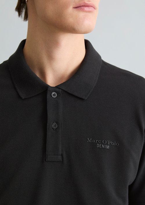 Polo shirt jersey regular — Black