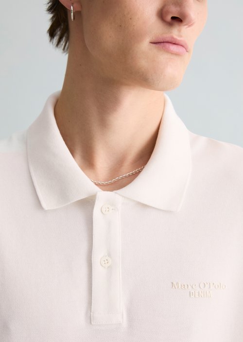 Polo shirt jersey regular — Silky White