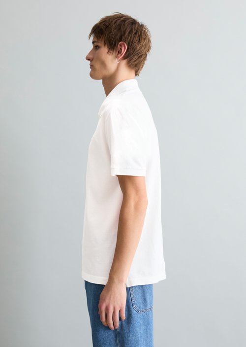 Polo shirt jersey regular — Silky White
