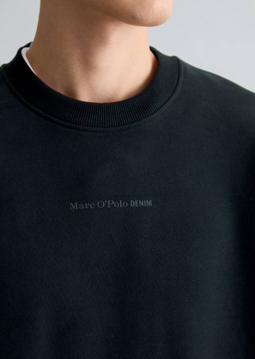 Relaxed sweatshirt Black in detail view