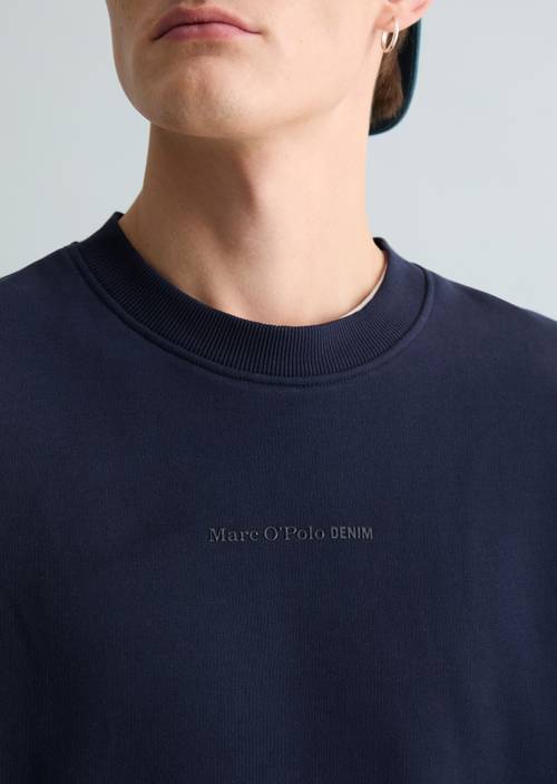 Relaxed sweatshirt True Navy in detail view