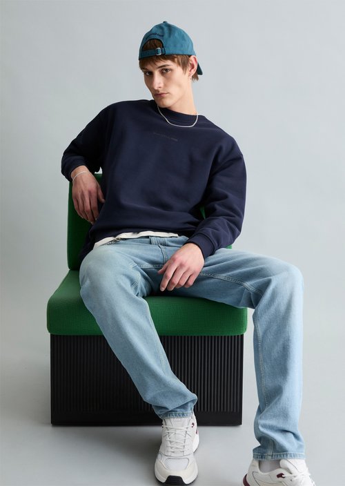 Relaxed sweatshirt — True Navy