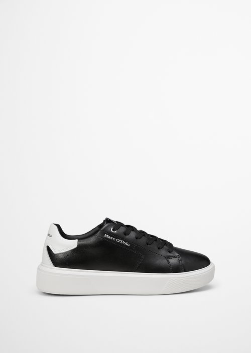 Cup sole sneaker — Black