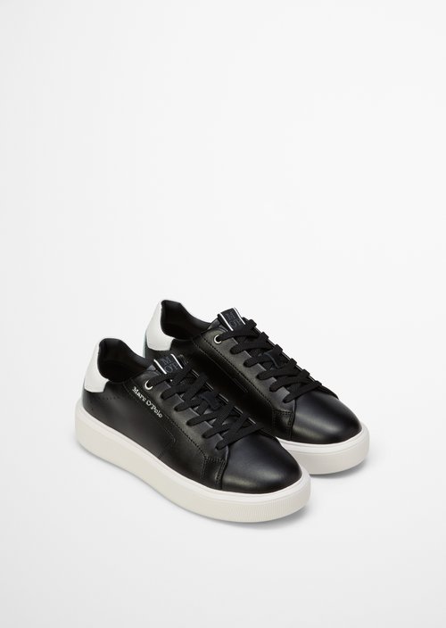 Cup sole sneaker — Black