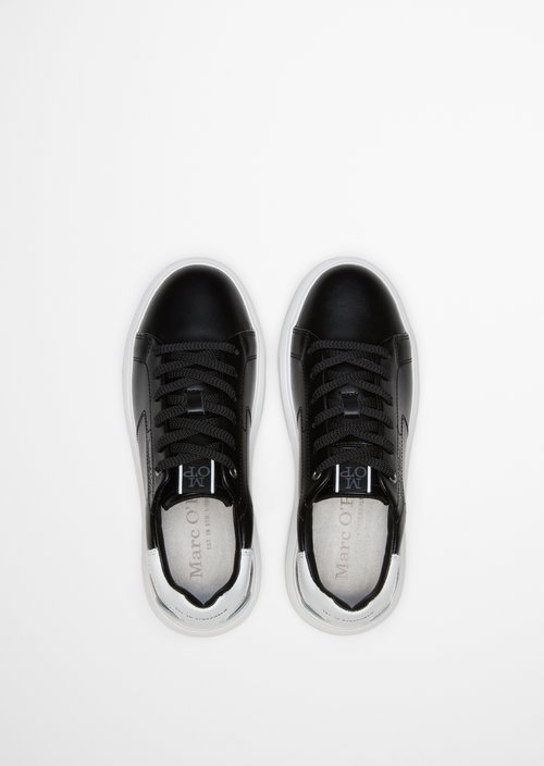 Cup sole sneaker — Black