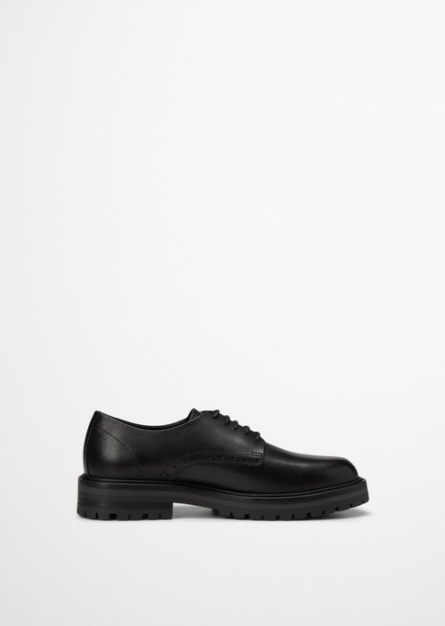 Derby lace-up — Black