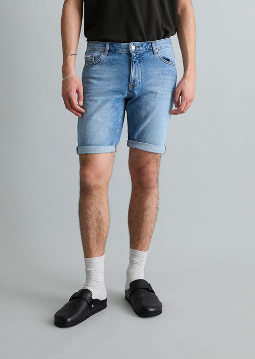 Jeans shorts model Mats tapered — Aqua