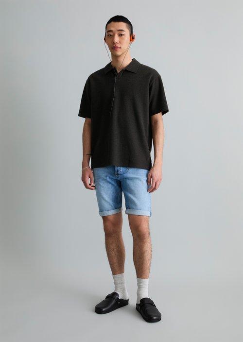Jeans shorts model Mats tapered — Aqua