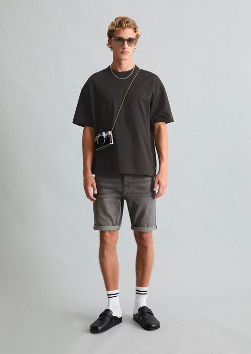 Jean shorts model Mats tapered — Light Grey