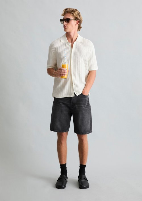 Denim shorts model Kalle relaxed — Dark Grey