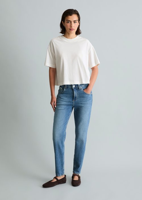 Jeans model Freja boyfriend ankle-length — Light Blue