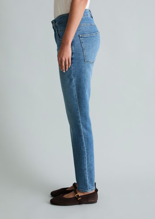 Jeans model Freja boyfriend ankle-length — Light Blue