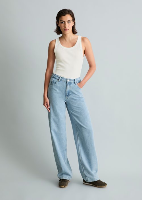 Jeans model Tomma wide — Light Blue