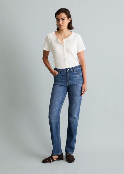 Jeans model Olina straight — Dark Blue