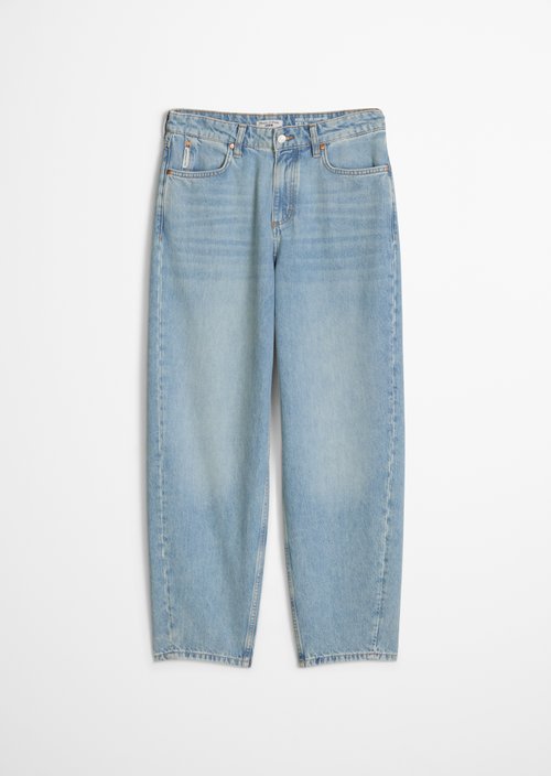 Jeans model Stine barrel cropped — Light Blue