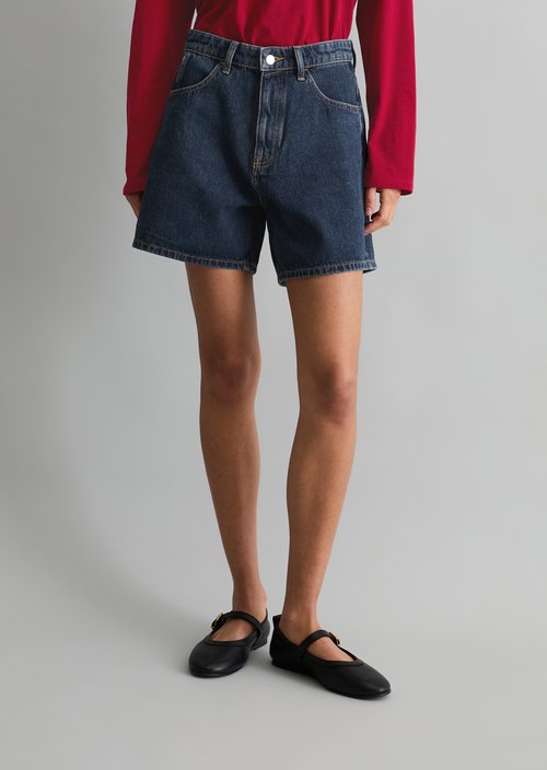 Denim shorts model Filda relaxed — Dark Blue
