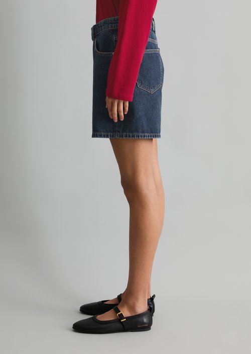 Denim shorts model Filda relaxed — Dark Blue