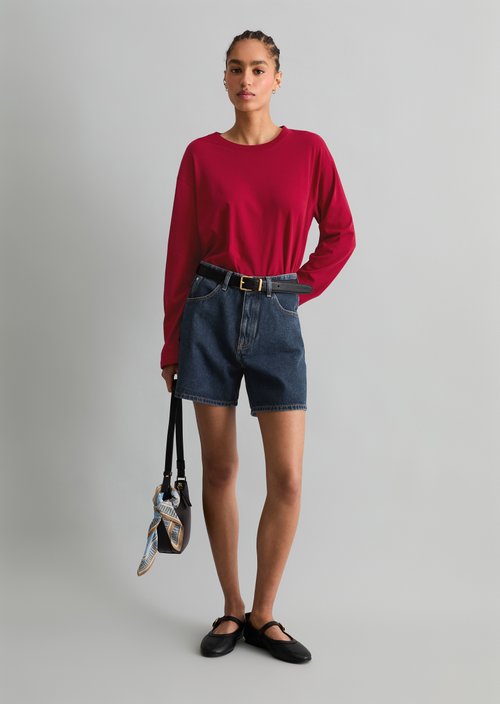 Denim shorts model Filda relaxed — Dark Blue
