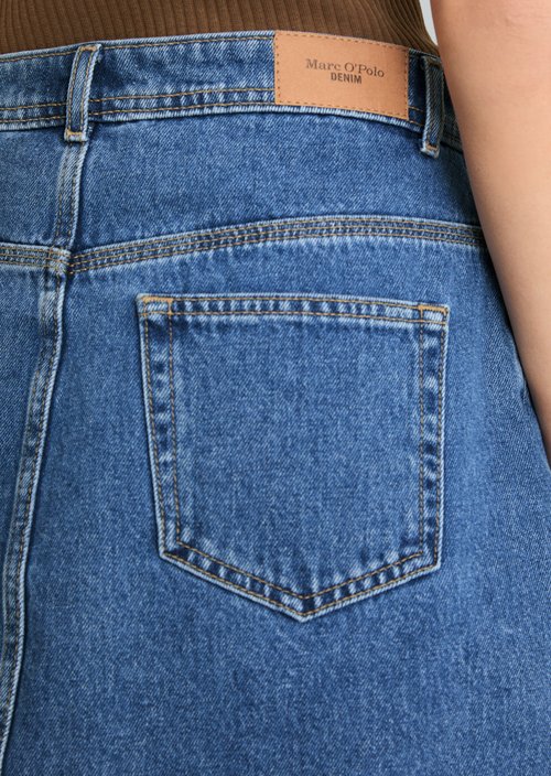 Regular denim mini skirt — Medium Blue