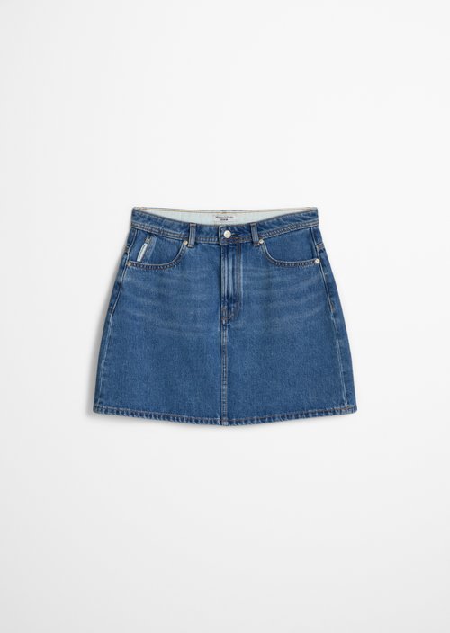 Regular denim mini skirt — Medium Blue