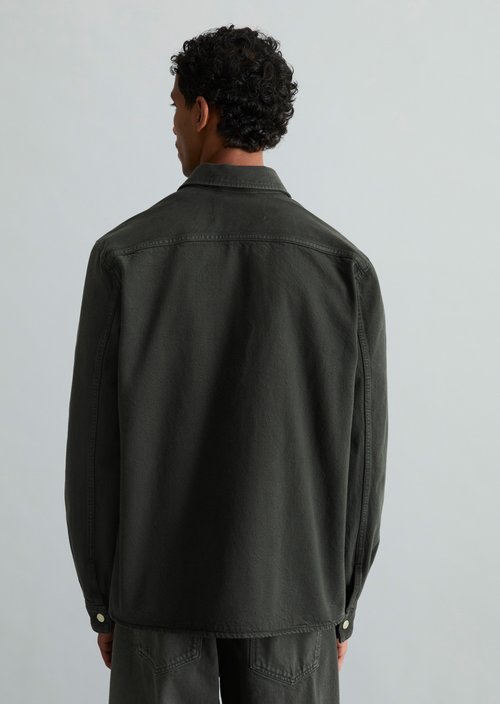 Regular denim shirt — Dark Green