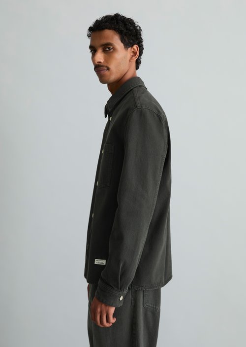 Regular denim shirt — Dark Green