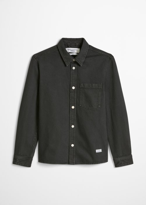 Regular denim shirt — Dark Green