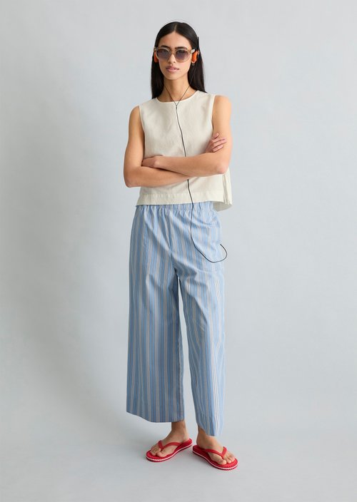 Blouse top boxy — Silky White